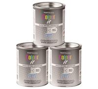 3X Paint Factory Colour It Undercoat Paint Tin 300Ml