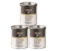 3X Paint Factory Colour It White Matt Paint Tin 300Ml