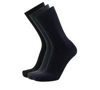 3x pairs of Men’s Bamboo Cotton super soft socks Crew Cut (mid-calf) essential basic staples for everyday comfort work casual office dress from SockSoSimple (39-42, Black,navy,anthracite)