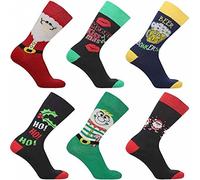 3x Pairs of Mens or Ladies Christmas Design Novelty Socks **Fantastic Gift Idea** (Mens)