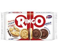 3X Pavesi Biscuits Ringo 330g with Vanilla Cream 6 Snack Cookies bar of Chocolate