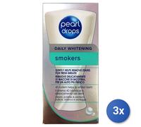 Pearl Drops Smokers Whitening Gel Effective Stain Removal Formula 50ml 3-Pack