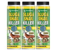 3X Pestshield Slug And Snail Killer Mini Blue Pellets Organic Showerproof 300G