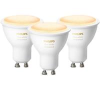 Philips Hue White Ambiance Smart Spotlight 3 Pack LED [GU10 Spotlight] - 350 Lumens (50W equivalent). Works with Alexa, Google Assistant and Apple