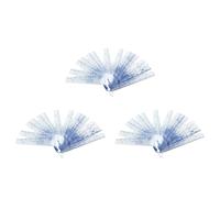 3X Plastic Feeler Gauge 0.05-2mm Thickness Measuring Tools 20 in 1 Feeler Gauge for Measuring Gaps