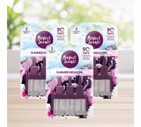3X Plug In Refill For Febreze 3Volution Summer Meadow Perfect Scents