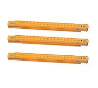3X Portable Carpenter Wooden Folding Ruler 100cm/39Inch