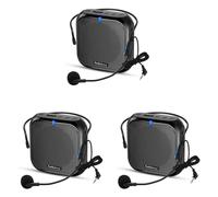 3X Portable Voice Amplifier, Booster with Microphone Loudspeaker Personal PA System