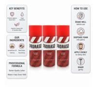 3x Proraso Red Shaving Foam Can 300ml Refreshing Nourishing Sensitive Shave