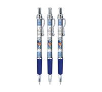 3X Queen Elizabeth II Platinum Jubilee Ballpoint Pens Commemorative Memorabilia Souvenirs Black Retractable Ballpen Gift Set (By LILAJ)