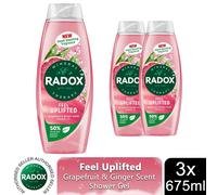 'Shower Gel' Feel Uplifted With Grapefruit & Ginger Scent, 3x 675 ml Radox Pink One Size