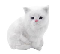 3X(Realistic Cute Simulation Stuffed Plush White Persian Cats Toys Dolls8807