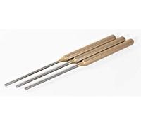 3x RENNSTEIG Pin Punch 180 x 10 x 4 mm Chisel Centre Punch Driver Metal Processing