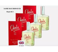 3x Revlon Charlie Red Eau De Toilette 100ml Women's Fragrance Same Day Dispatch