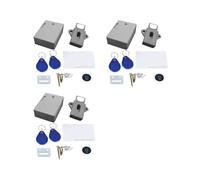 3X RFID Electronic Cabinet Lock Hidden DIY for Wooden Cabinet Locker Drawer Shoe Cabinet Drawer Lock Dark Lock