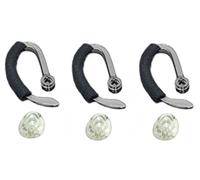 3X Same Size Replacement Earbuds Ear Tips + Ear Hook Loops + Foam Spare Fit Kit for Plantronics CS540 Savi W440 W740 W745 WH500 EarLoops EarHook Ear Bud Sleeve Part (Medium M)