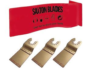 3X Saxton 35mm Carbide End Cut Blades Dewalt Wolf Stanley Worx Oscillating Multitools