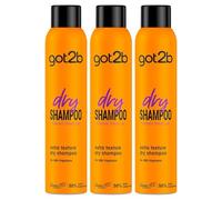 3x Schwarzkopf Got2b Fresh It Up TEXTURE Dry Shampoo 200ml