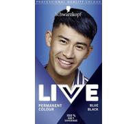 3x Schwarzkopf Live Men 100% Grey Coverage Permanent Colour Hair Dye-Blue Black
