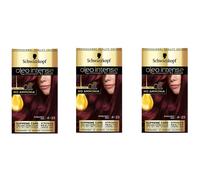 3x Schwarzkopf Oleo Intense Permanent Hair Colour 4-23 Burgundy Red