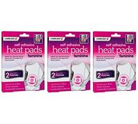3X Self-Adhesive Feminine Heat Pads for Period Pains, Stomach Cramps Back Pains Feminine Pain Relief Heat Pads Body Warmer for Relieves Menstrual Cramps 6 Pads
