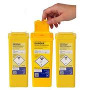 3x Sharpsguard Sharps Bin 0.5 litre - Yellow (Multi Pack)