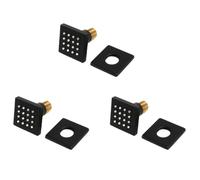 3X Shower Spa Brass Square Massage Body Jets Spray Body Shower , Brushed Nickel Matte Black