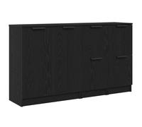 3x Sideboards Engineered Wood Cabinet Home Organiser Multi Colours vidaXL