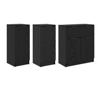 3x Sideboards Engineered Wood Home Organiser Storage Rack Multi Colours vidaXL