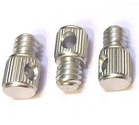 3x Silver 1/4 Size Lanyard Hand Twist Lift-ing Rings Screws D-SLR Single Strap Lens Reflex Sports Video Camera Tripod Self Timer Rod Tail Rope Connect-or Adapter Travel Photograph-y Parts Accessories