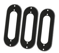 3x Single Coil Pickup Frame Mounting Ring for ST Guitar Parts Black