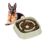3x Slow Feeder Bowl, Anti Gulping, Food for Dogs, 800 ml, Eat Slowly, Dishwasher Safe, Spiral, Green