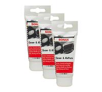 3x Sonax 03080000 Chrome and Aluminium Paste Polish Care Paste 75 ml