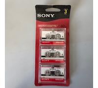 3x SONY MC-60 Minutes Microcassette Blank Cassette Tapes MC60 Made in Japan NEW