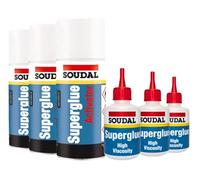 3x Soudal Mitre Bond Adhesive Kit Glue & Activator