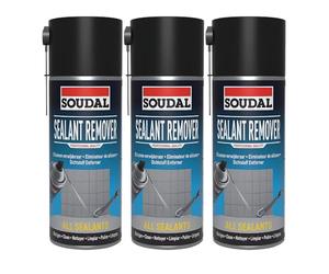 3x Soudal Sealant Remover 400ml - Pack of 3 for Fast & Effective Silicone & Adhesive Removal