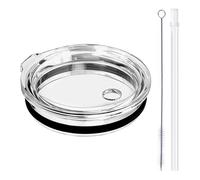 3X(Spill Proof Lid with Straw,Replacement Straw Lids Compatible for 6914