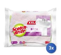 3x Sponge + Fiber Bathroom Delicate 1 Piece Scotch-Brite