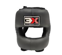 3X Sports Boxing Headgear MMA Full Face Protector Premium Muay Thai Head Guard UFC Fighting Martial Arts Sparring Helmet Nose Cheeks Ear Protection Training Kickboxing Taekwondo Karate Head Protector