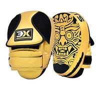 3X Sports Boxing Pads Curved Focus Mitts, Hook & Jab MMA Kick Training Pads, Muay Thai Kickboxing Coaching Martial Arts Punching Hand Target Strike Shield, Punch Gloves Pad With Adjustable Strap