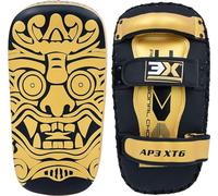 3X Sports Muay Thai Pad for Coaching, Kickboxing Curved Kick pad, Thai Pads Strike Shield MMA, Martial Arts, Karate, Taekwondo, Punching, Foot, Knee and Elbow Target