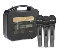 3x Stagg SDMP15 Live Stage Dynamic Microphone Kit
