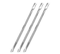 3X Stainless Steel Metal Nail Cuticle Pusher Scraper Polish Gel Remover Manicure