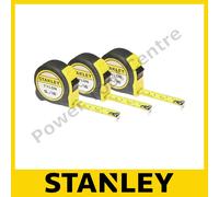 3x Stanley STA030696N Tylon Pocket Measuring Tape Measure 5m 16ft 19mm 0-30-696