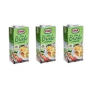 3X Star brodo Vegetarian Broth Liquid Rich in Flavor Ready Meals 1Lt