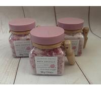 3x Sunday Rain Luxury Nourishing Bath Crystals, with rose oil 500g