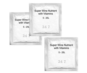 3X Super Wine Nutrient 25L Homebrew Wine, Mead & Cider Making