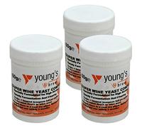 3X Super Wine Yeast Compound 60g 50L/10 Gallon Youngs Home Brew Wine Making