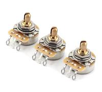 3x TAOT CTS 250K Pot 1/4” Short Split Shaft Audio Taper Vintage Dish Back