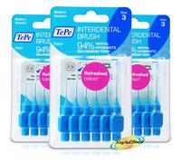3x Tepe Interdental Brush Blue 0.60mm ISO size 3